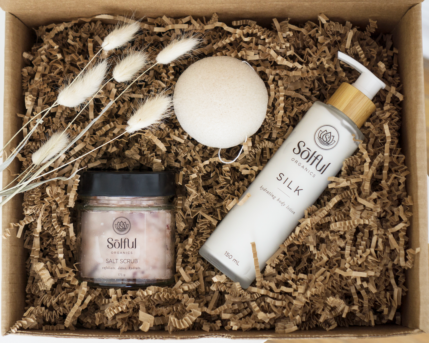 Gift set collection from Solful Organics.