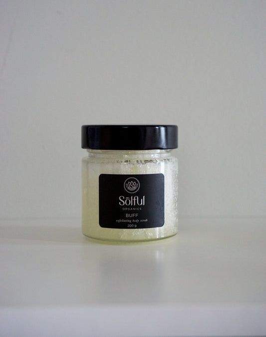Solful Organics Buff Exfoliating Body Scrub - Detoxifying